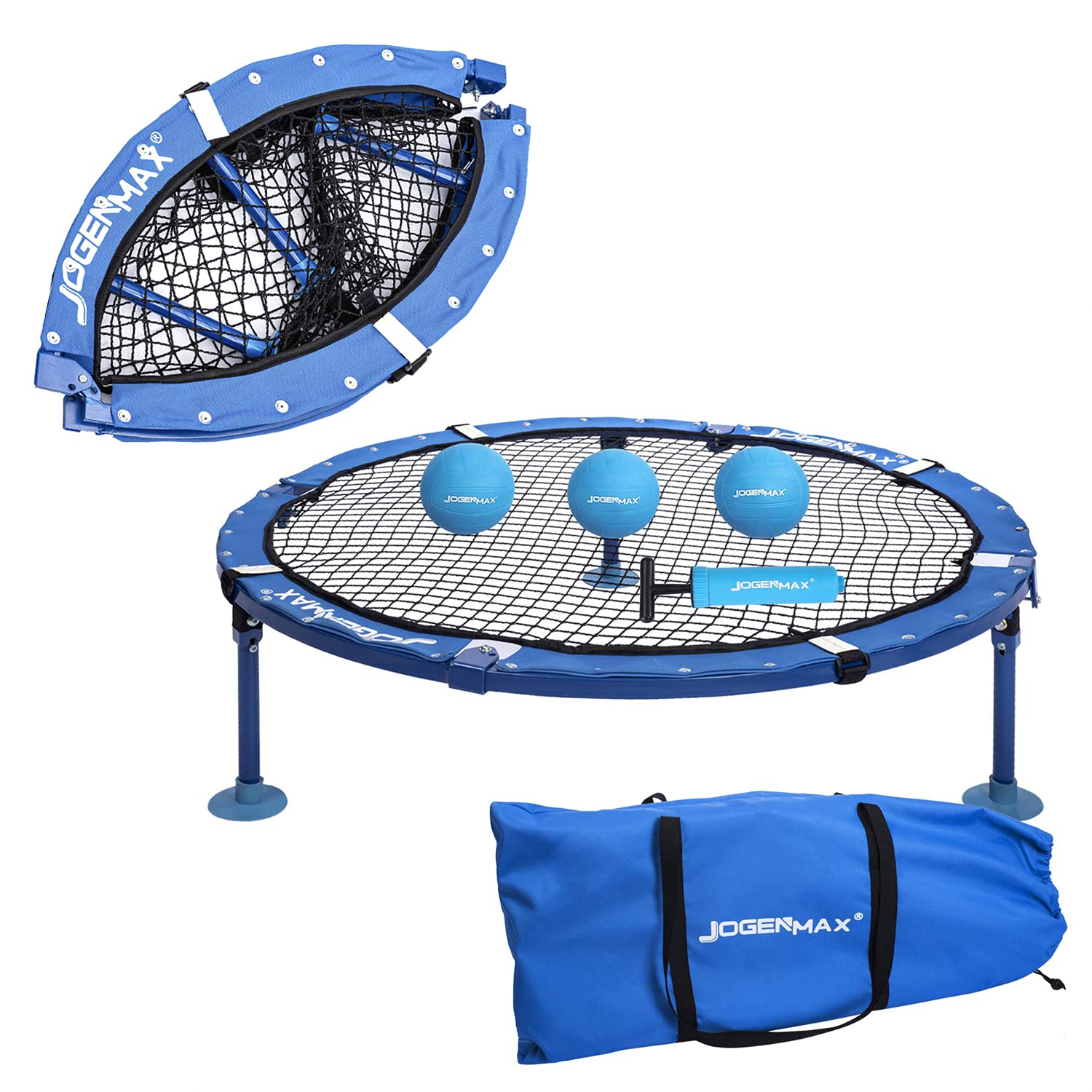 Outdoor Game Set, Fully Foldable, Includes 3 Balls,Drawstring Bag,Played Indoor/Outdoor, Lawn, Yard, Beach, Tailgate, Park, Gift for Boys, Girls, Teens, Adults, Family